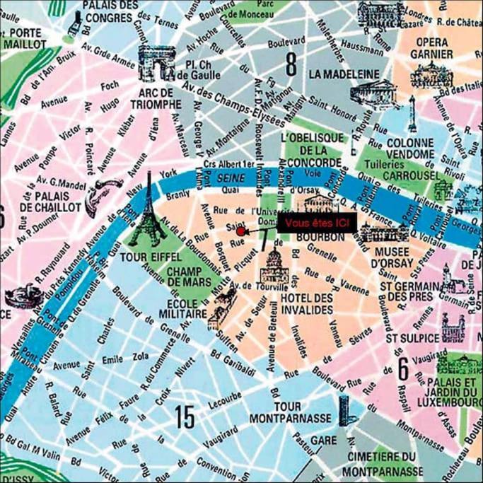 Entre La Tour Eiffel Et Les Invalides Appartamento Parigi